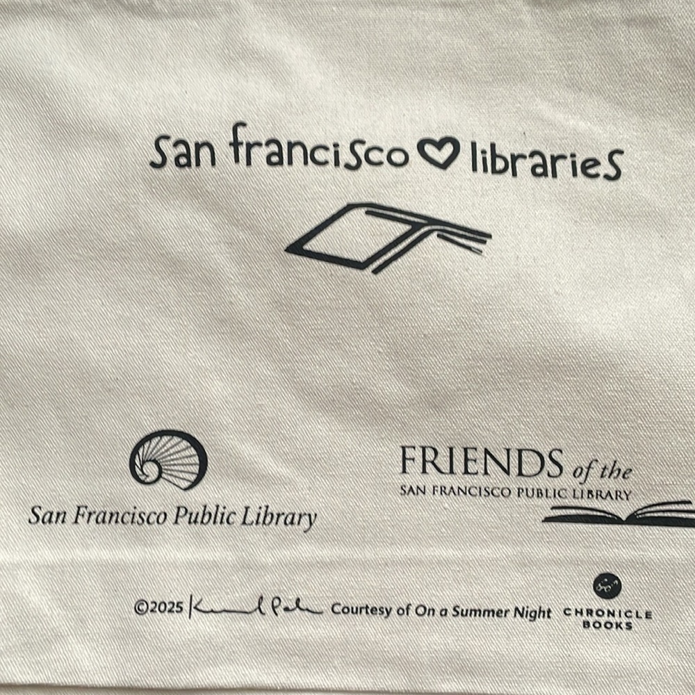 San Francisco Public Library 2025 Read Tote Bag, New - Picture 6 of 6